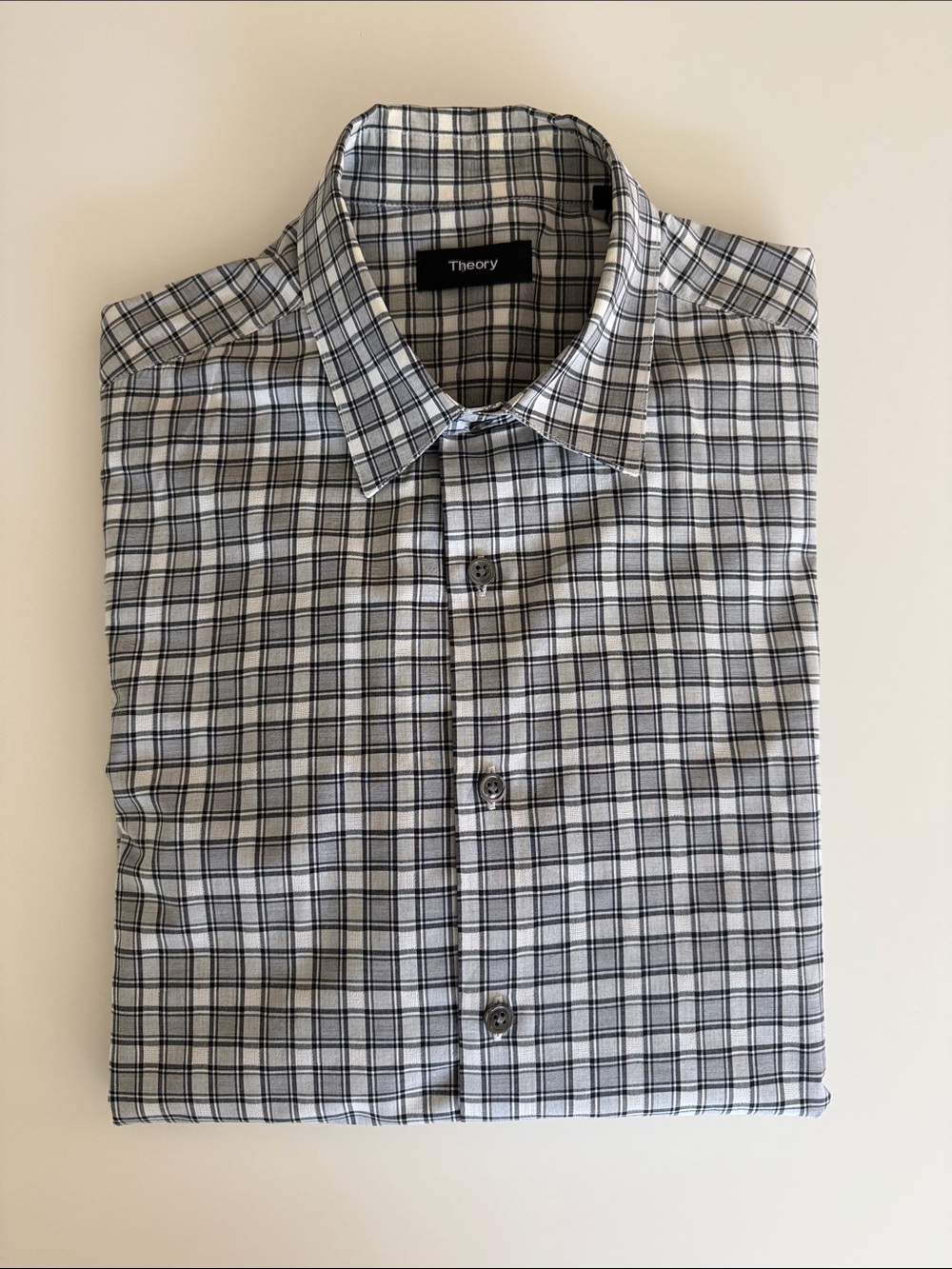 Theory plaid shirt